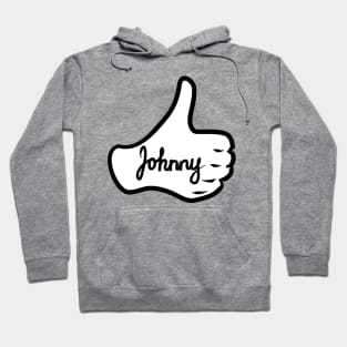 Men name Johnny Hoodie